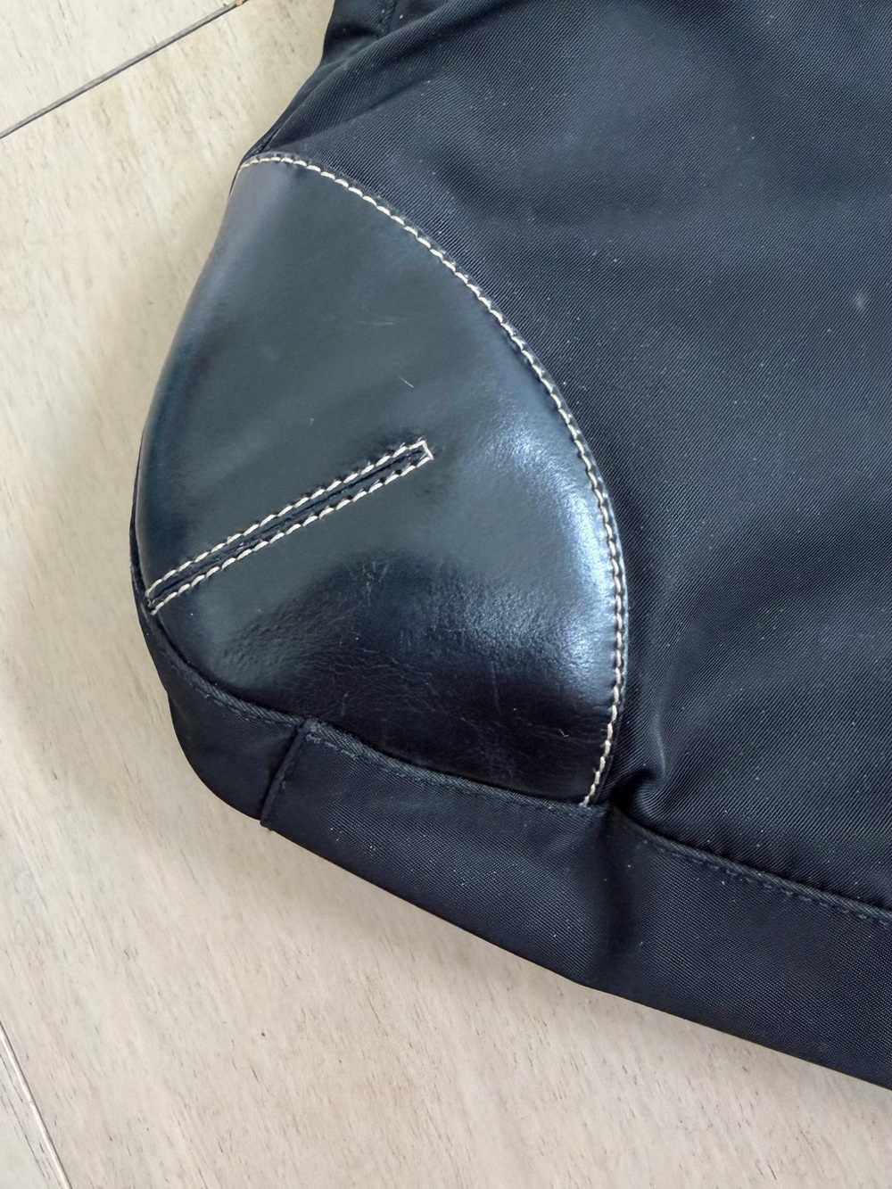 Prada Black Tessuto Nylon Shoulder Bag - Picture 4 of 6